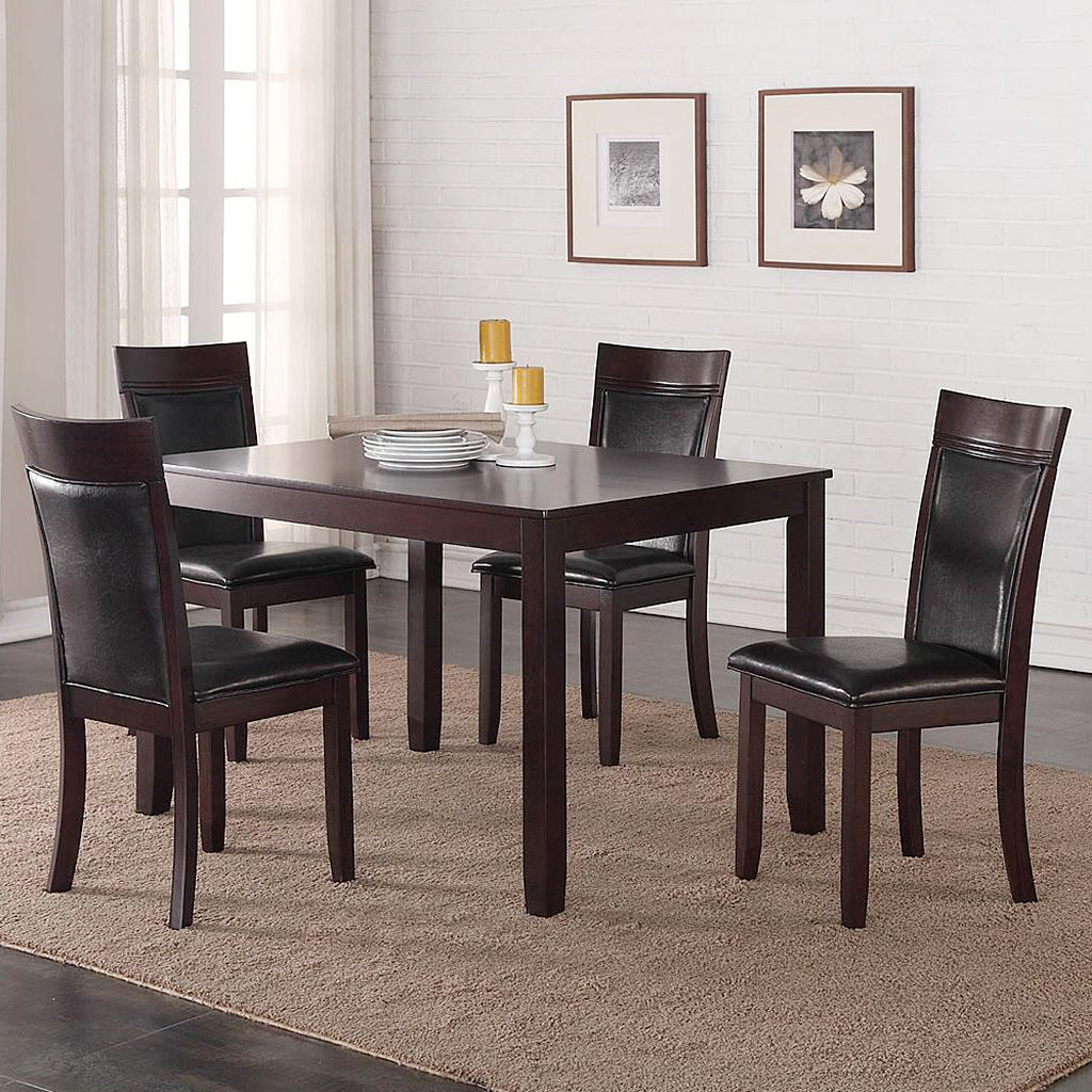 Auriel Wooden Dining Table - Espresso | Simplistic, Durable & Affordable