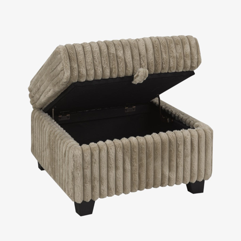 Nexus Fabric Upholstered Sectional Sofa - Brown | Stylish, Sturdy, Affordable & Smart Storage