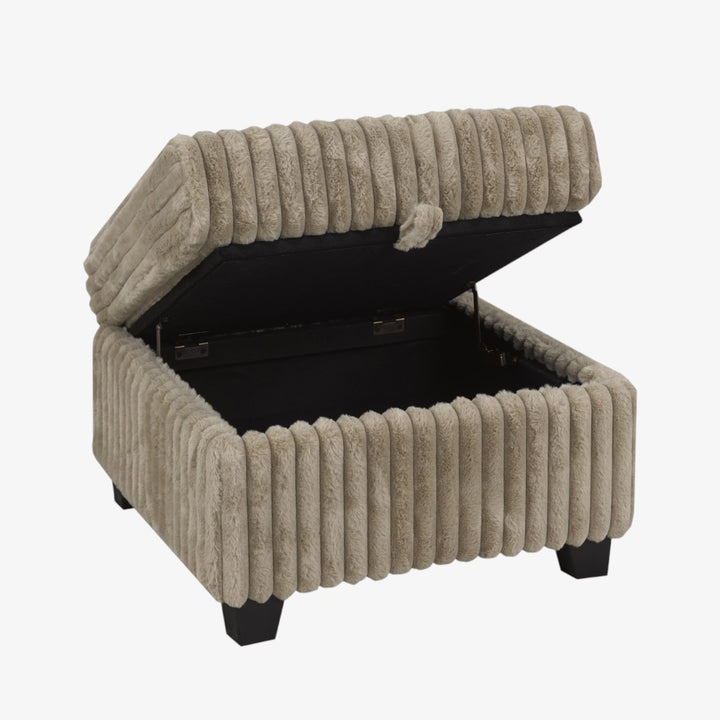 Nexus Fabric Upholstered Sectional Sofa - Brown | Stylish, Sturdy, Affordable & Smart Storage