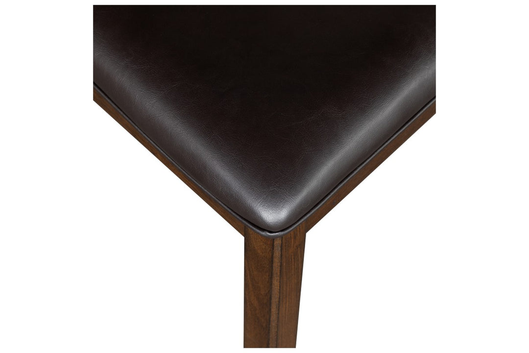 Steven 5-Piece Wooden Dining Table Set With PU Upholstered Chairs - Espresso