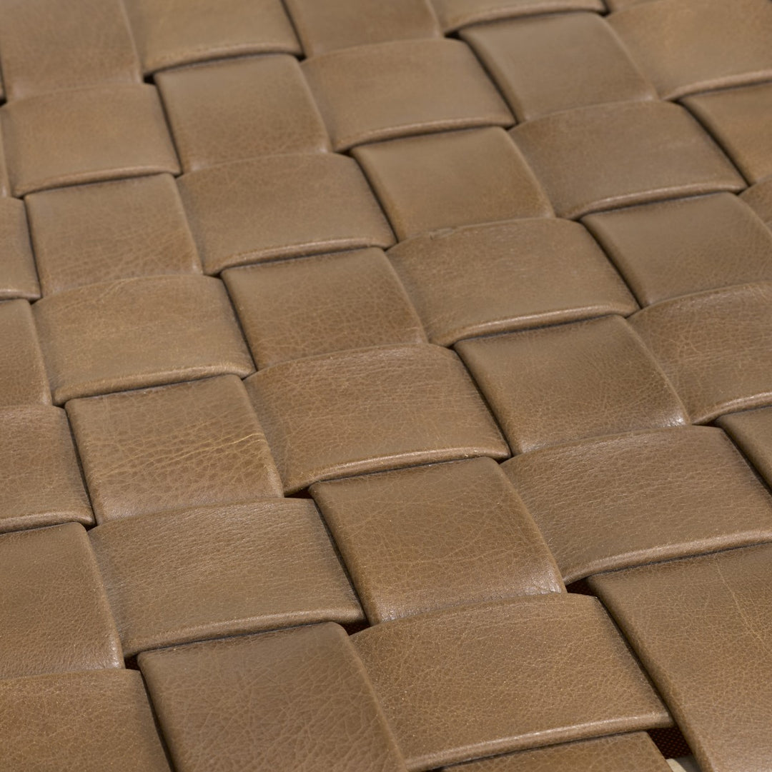 Rowan Wooden Dining Chair - Oak | Rustic Style, Mid-Century Modern, Durable & Woven Leather Seating