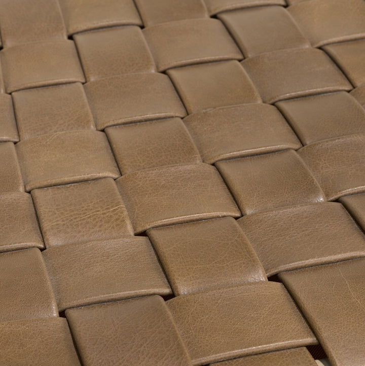 Rowan Wooden Dining Chair - Oak | Rustic Style, Mid-Century Modern, Durable & Woven Leather Seating