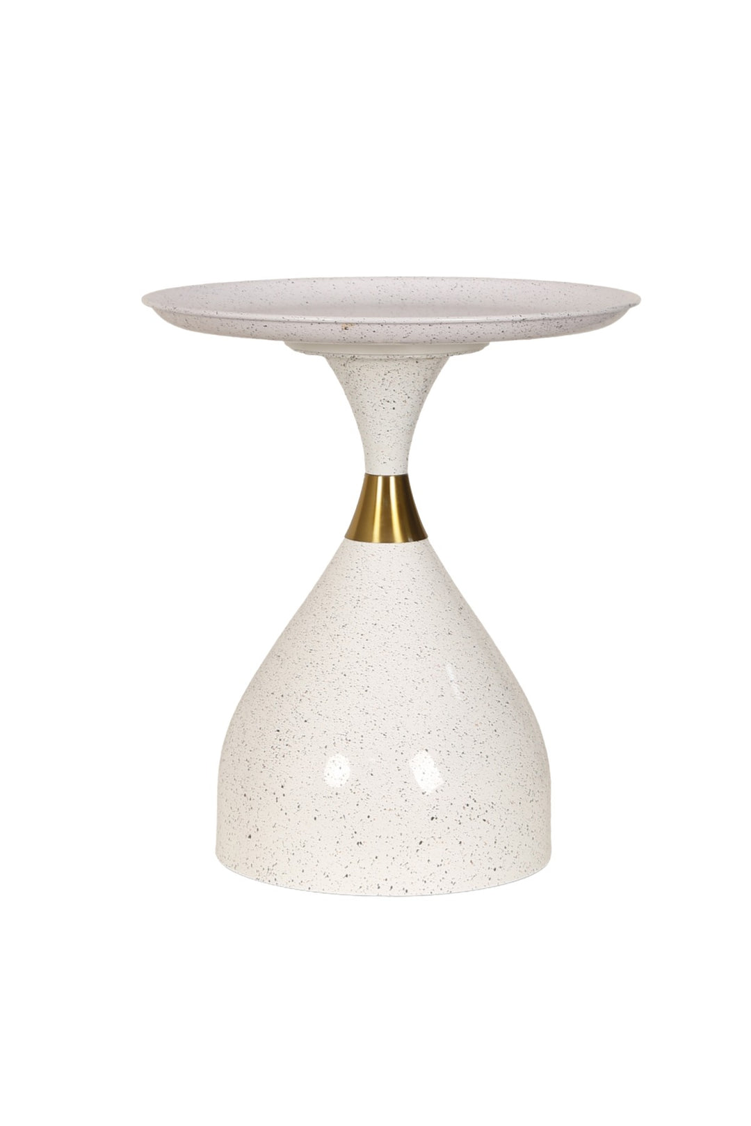 Apolo Stylish Sim Profile Accent Table In White Finish