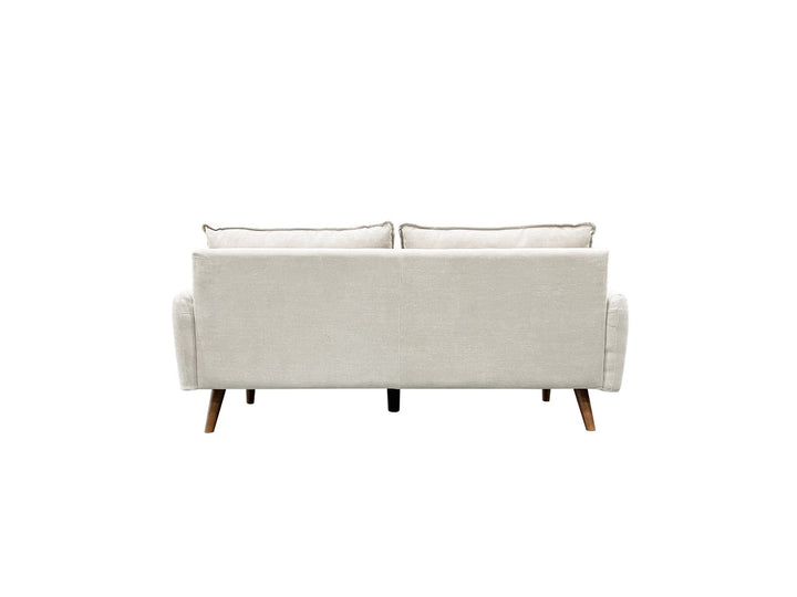 Banton 3-Seater Stationary Sofa In Fabric Upholstery - Beige