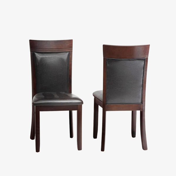 Terra Wooden Dining Chair (Set of 2) - Espresso/ Black | Mid-Century Modern, Built to Last and Comfortable
