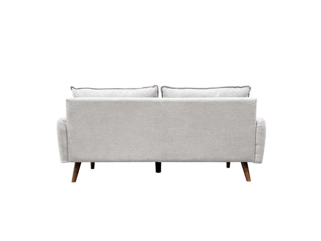Banton 3-Seater Stationary Sofa In Fabric Upholstery - Light Grey