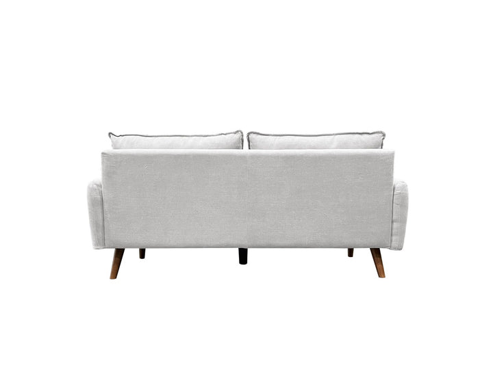 Banton 3-Seater Stationary Sofa In Fabric Upholstery - Light Grey