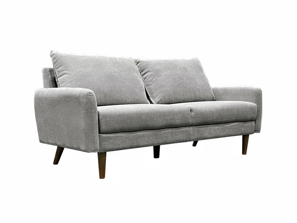 Banton 3-Seater Stationary Sofa In Fabric Upholstery - Dark Grey