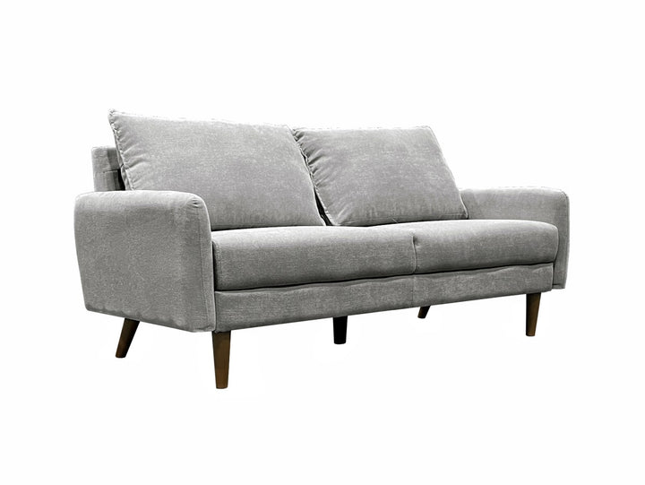 Banton 3-Seater Stationary Sofa In Fabric Upholstery - Dark Grey