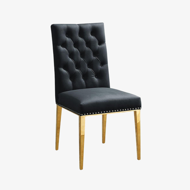 Sierra Dining Chair (Set of 2) - Black/ Gold | Timeless, Stylish, Comfortable & Built to Last