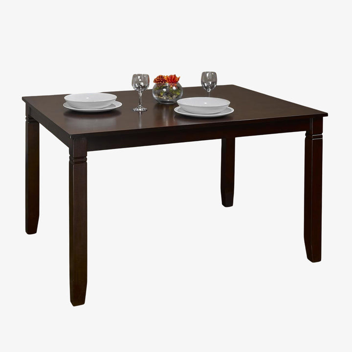 Auriel Wooden Dining Table - Espresso | Simplistic, Durable & Affordable