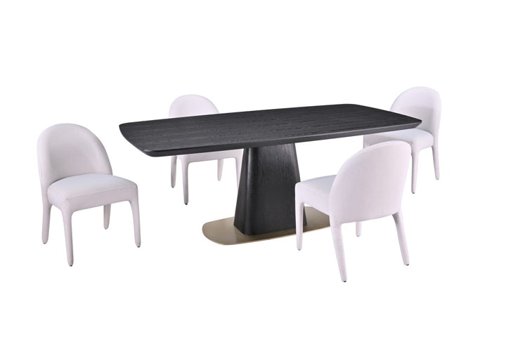 Elaris Contemporary Dining Set – Bold Modern 5-Piece Dining Table Set