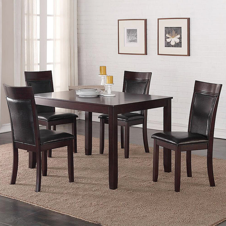 Terra Wooden Dining Chair (Set of 2) - Espresso/ Black | Mid-Century Modern, Built to Last and Comfortable