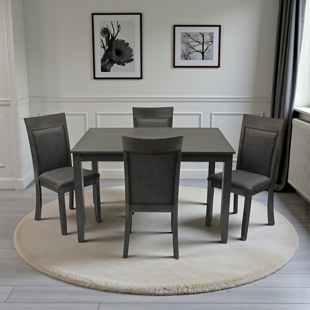 Auriel Wooden Dining Table - Grey | Simplistic, Durable & Affordable