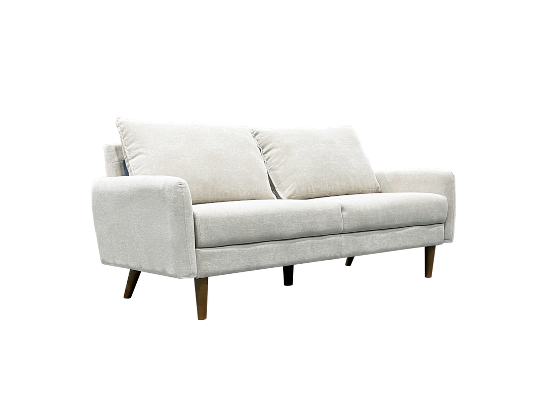 Banton 3-Seater Stationary Sofa In Fabric Upholstery - Beige