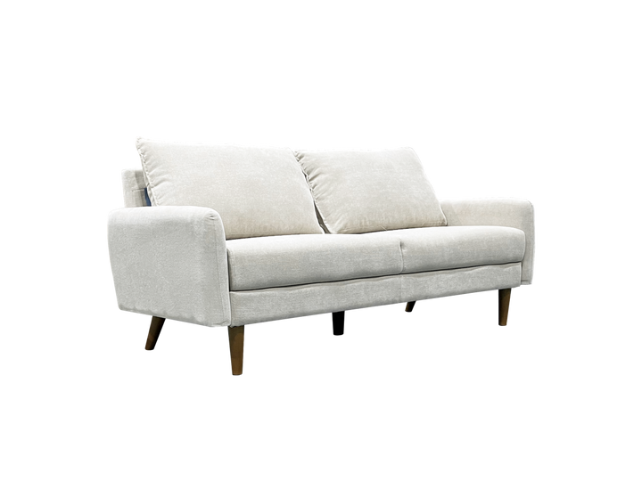 Banton 3-Seater Stationary Sofa In Fabric Upholstery - Beige