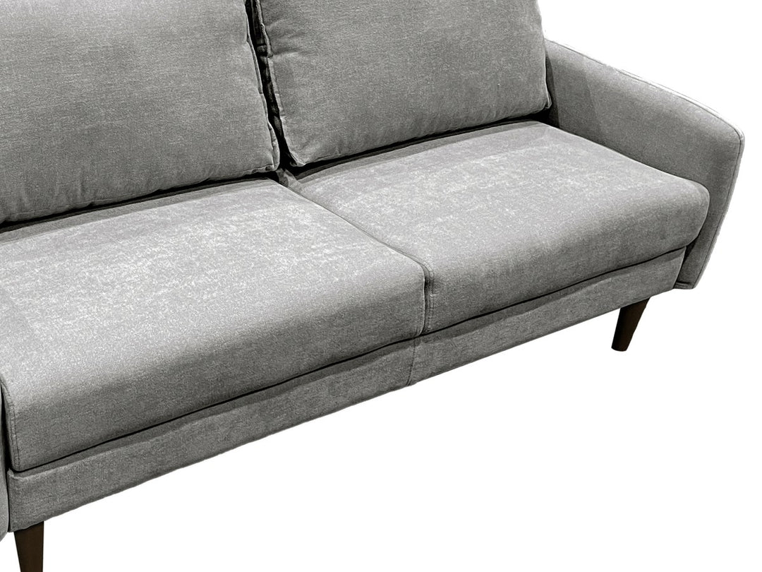 Banton 3-Seater Stationary Sofa In Fabric Upholstery - Dark Grey