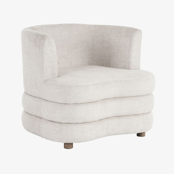 Opus Accent Chair in Fabric Upholstery - Beige | Timeless, Stylish, Comfy & Built to Last