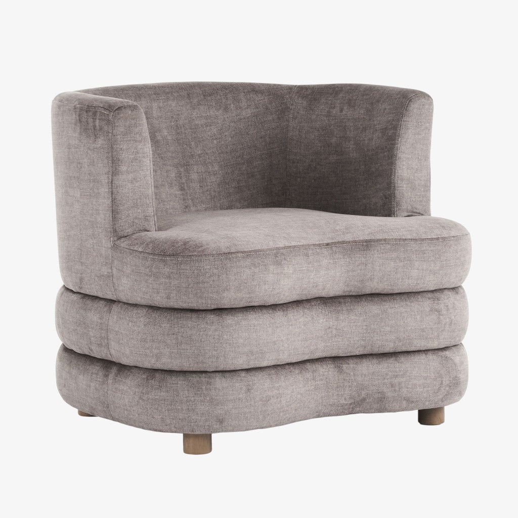 Opus Accent Chair in Fabric Upholstery - Taupe | Timeless, Stylish, Comfy & Built to Last