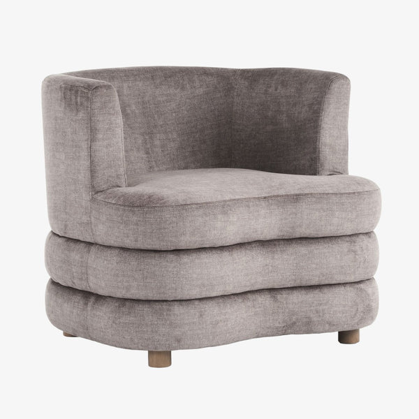 Opus Accent Chair in Fabric Upholstery - Taupe | Timeless, Stylish, Comfy & Built to Last