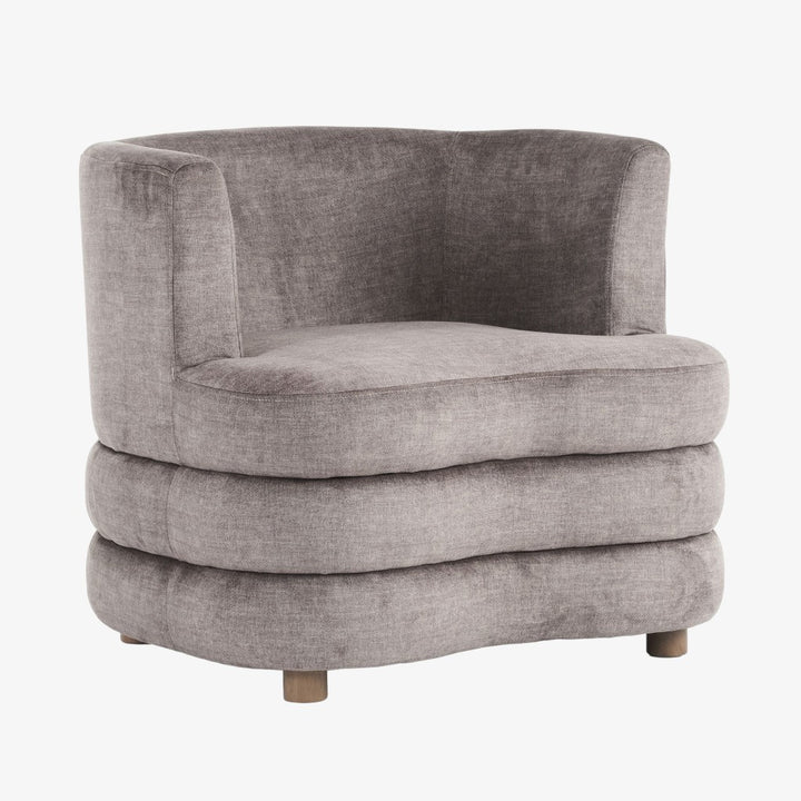 Opus Accent Chair in Fabric Upholstery - Taupe | Timeless, Stylish, Comfy & Built to Last