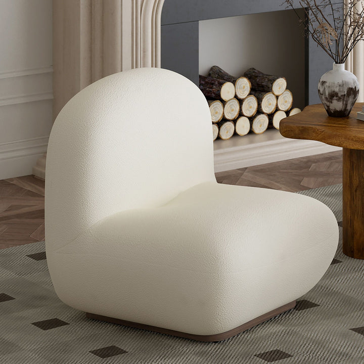 Vega Fabric Upholstered Accent Chair - Ivory | Modern, Stylish, Cozy & Built to Last