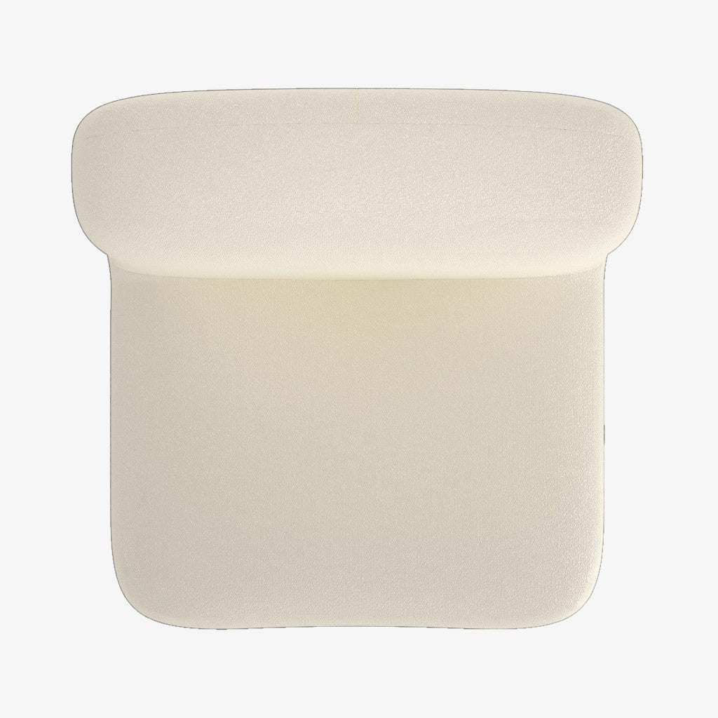 Vega Fabric Upholstered Accent Chair - Ivory | Modern, Stylish, Cozy & Built to Last