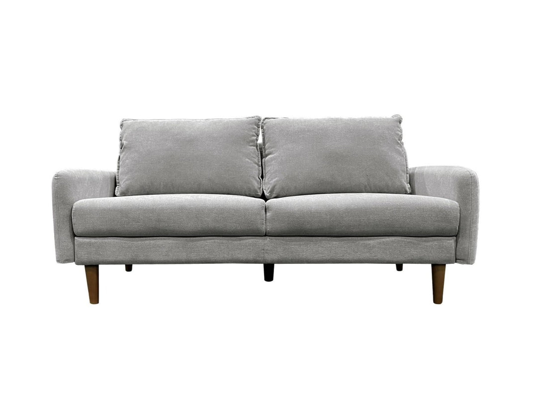 Banton 3-Seater Stationary Sofa In Fabric Upholstery - Dark Grey