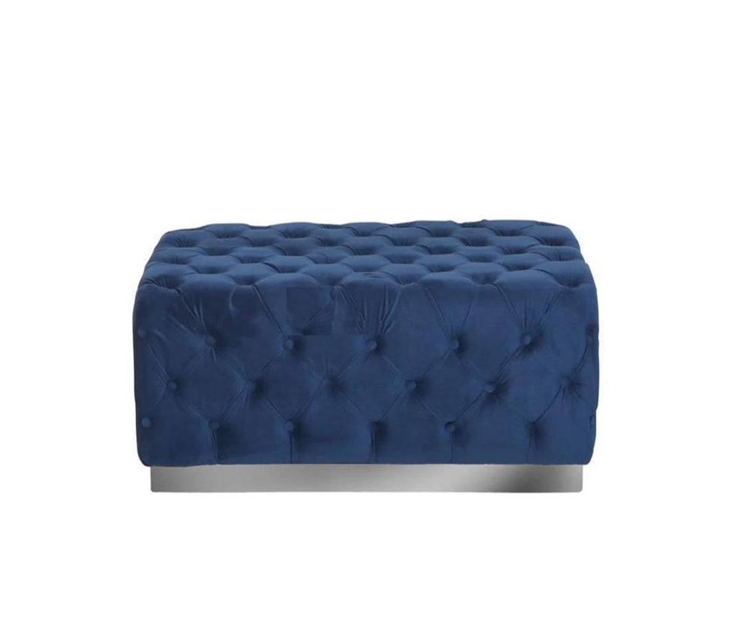 Dwell Fabric Upholstered Ottoman - Beige | Modern, Sleek, Durable & Comfortable