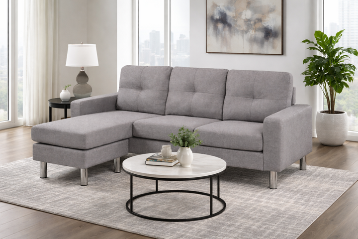 Maxin Sectional Sofa – Modern L Shape Premium Comfort with Reversible Chaise and Durable Design