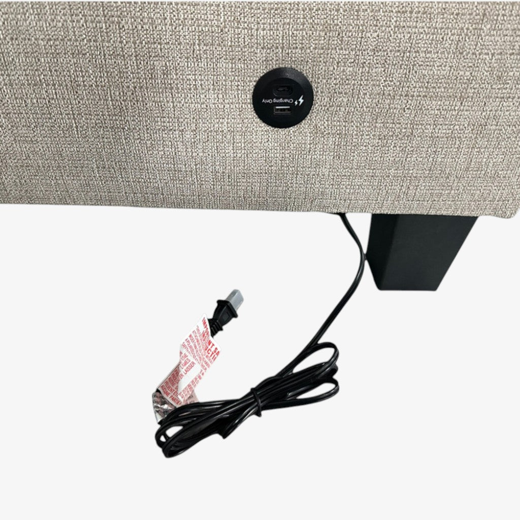 Celeste Fabric Upholstered RAF Sectional Sofa With USB Charging Ports - Almond | Stylish, Timeless, Affordable, Comfortable & Built to Last