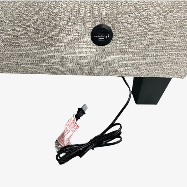 Celeste Fabric Upholstered RAF Sectional Sofa With USB Charging Ports - Almond | Stylish, Timeless, Affordable, Comfortable & Built to Last