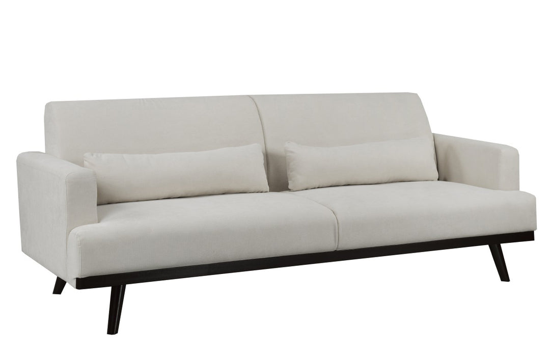 Greece 3-Seater Stationary Sofa In Fabric Upholstery - Beige