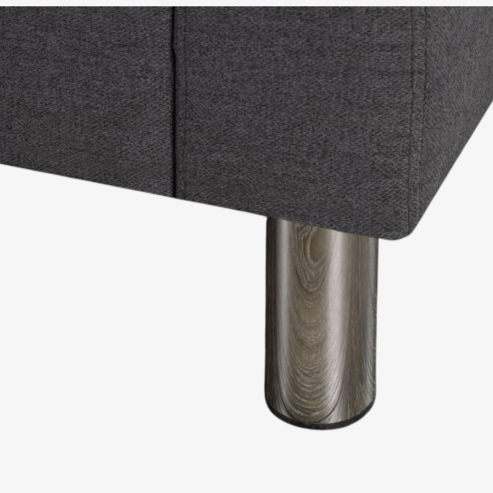 Riverstone Fabric Upholstered Sectional Sofa - Dark Grey | Timeless, Stylish, Reversible, Affordable & Built to Last