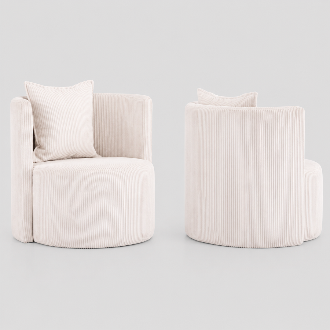 Selvaro Accent Chair – Contemporary Upholstered Accent Chair with Accent Cushion
