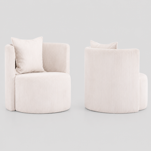 Selvaro Accent Chair – Contemporary Upholstered Accent Chair with Accent Cushion