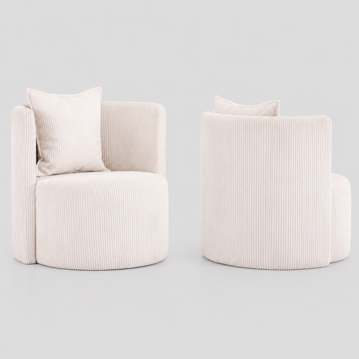 Selvaro Accent Chair – Contemporary Upholstered Accent Chair with Accent Cushion