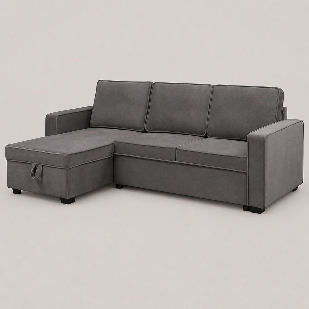 Eastmere Reversible Sectional Sofa with Pull-Out Bed & Storage Chaise