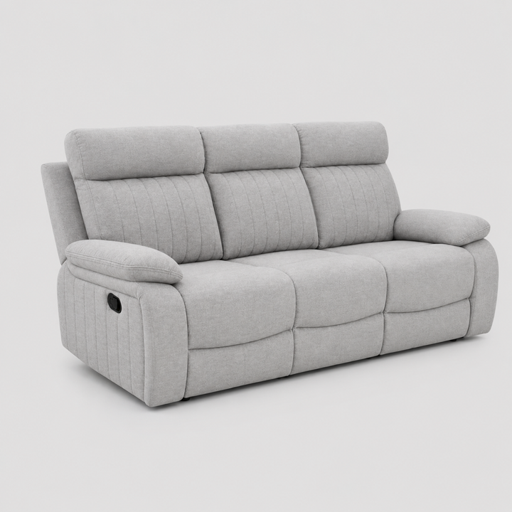 Lakehurst Recliner Sofa with Drop-Down Tray and Built-In Cup Holders – Premium Classic Comfort Reclining Seating for Living Room, Family Room &amp; Entertainment Areas