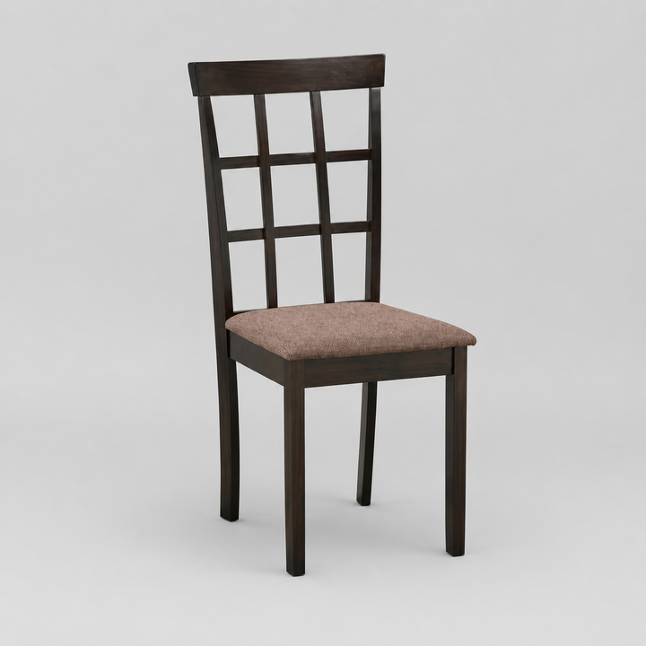 Novella 2-Piece Dining Chairs – Fabric Cushion with Espresso Legs