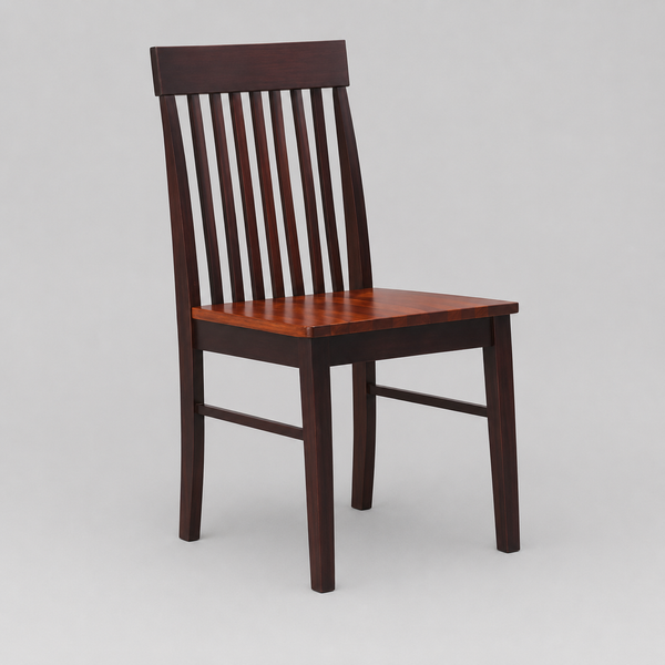 Velzaro 2-Piece Dining Chairs – Elegant Espresso & Natural Oak Wooden Finish for Dining Room & Kitchen