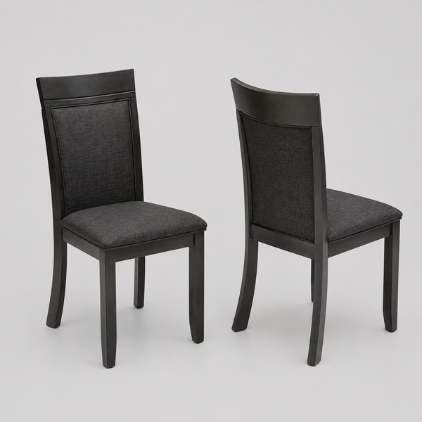 Terra Wooden Dining Chair (Set of 2) - Grey | Mid-Century Modern, Built to Last and Comfortable