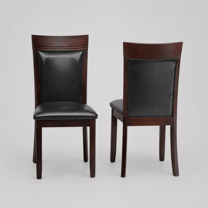 Terra Wooden Dining Chair (Set of 2) - Espresso/ Black | Mid-Century Modern, Built to Last and Comfortable