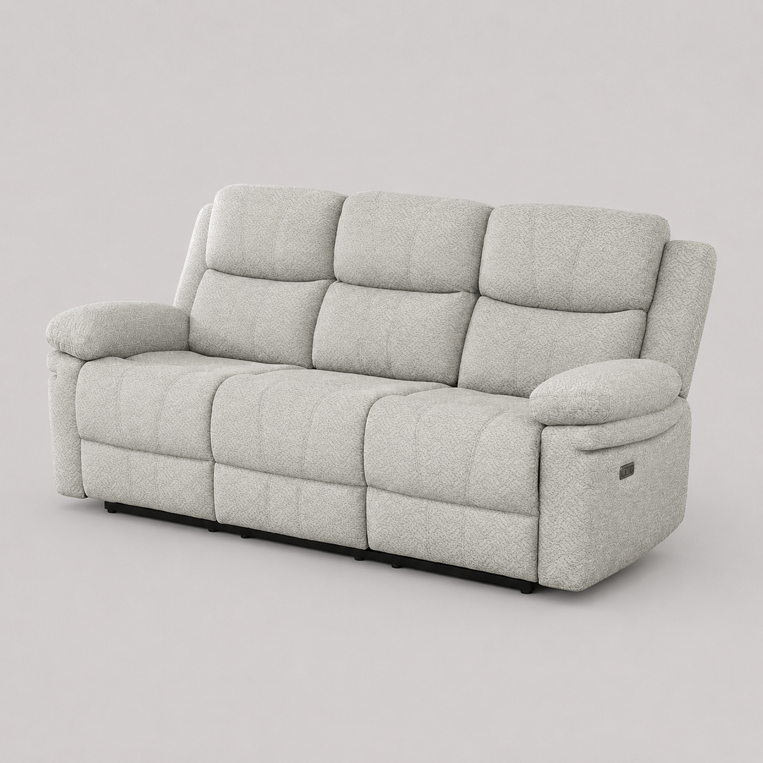 Opulence Recliner Sofa – Modern Dual Power Recliner with Center Console, USB Charging Ports and Premium Comfort Seating
