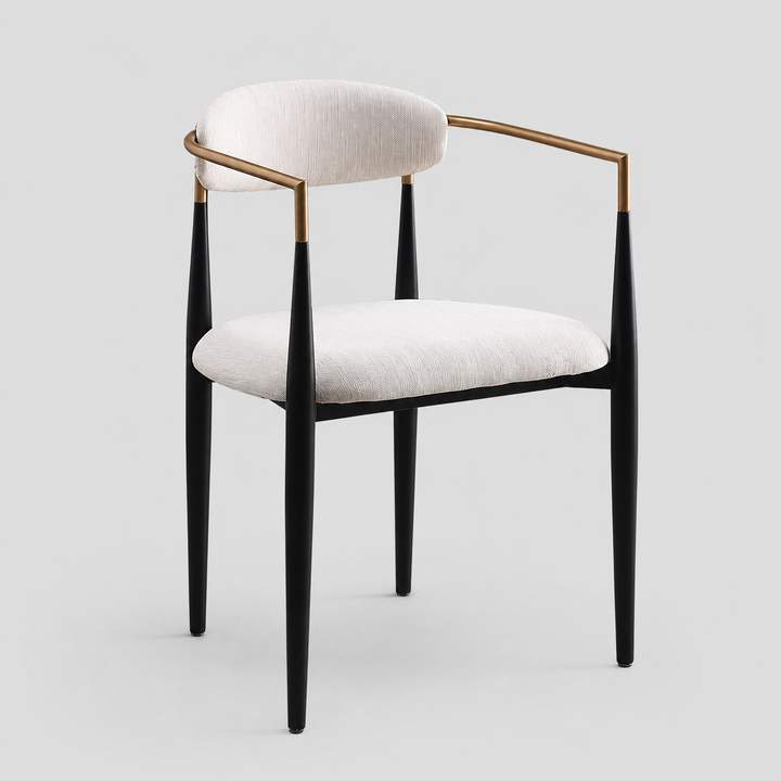 Seren Metallic Dining Chair (Set of 2) - Beige | Modern, Comfortable & Built to Last