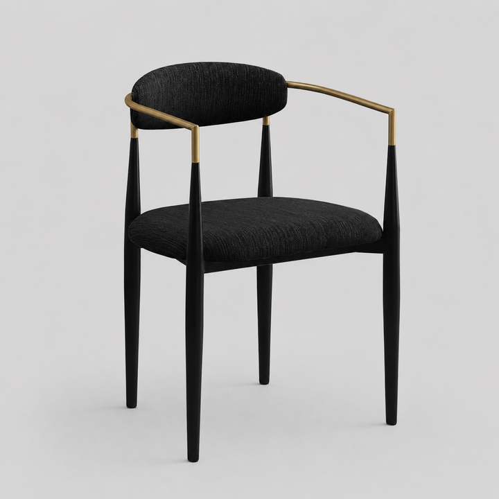 Seren Metallic Dining Chair (Set of 2) - Black | Modern, Comfortable & Built to Last