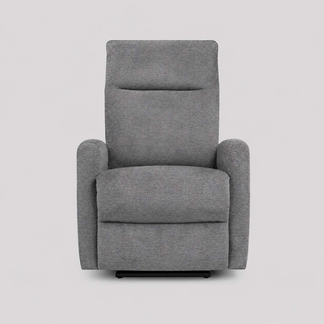 Relaxon Recliner Chair with Manual Recline & Glider | Graphite Microfiber Recliner