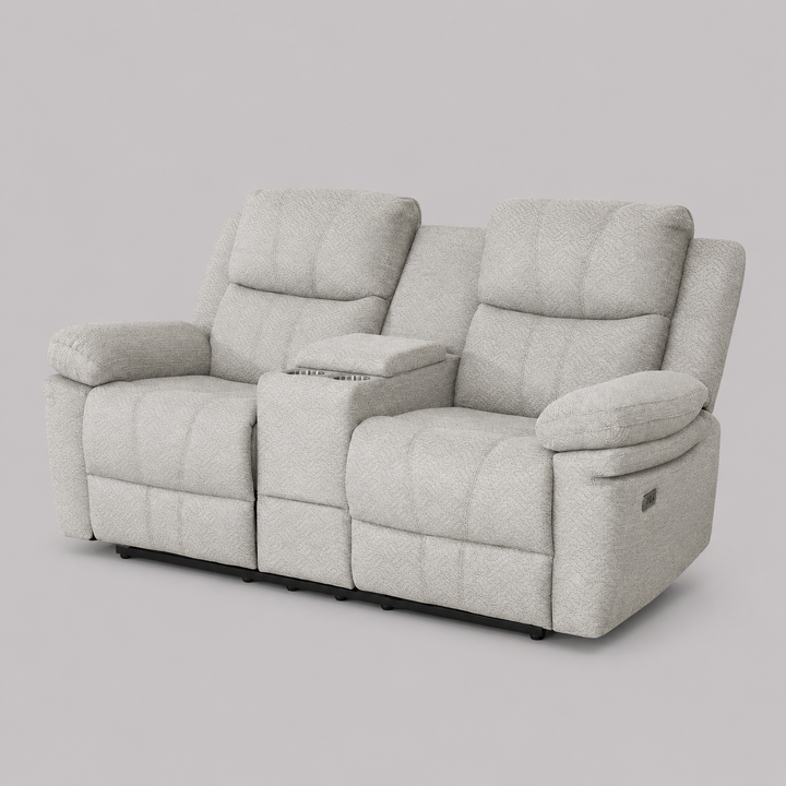 Majesty Cloud Recliner Loveseat – Modern Dual Power Recliner Sofa for Two with USB Charging Ports, Center Tray and Premium Comfort Seating