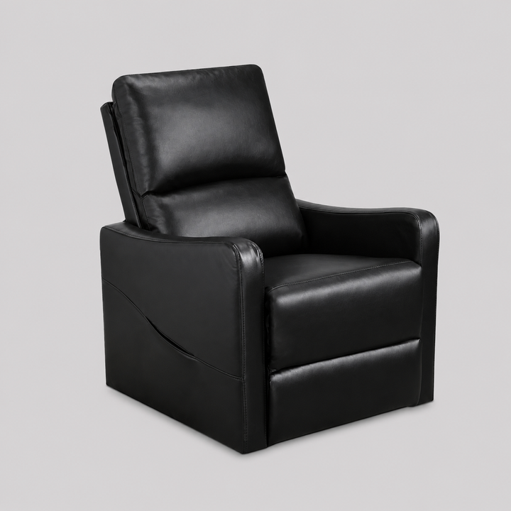 Fusion Recliner Lift Chair | Power Reclining Fabric Chair with Lift Function – Midnight Black