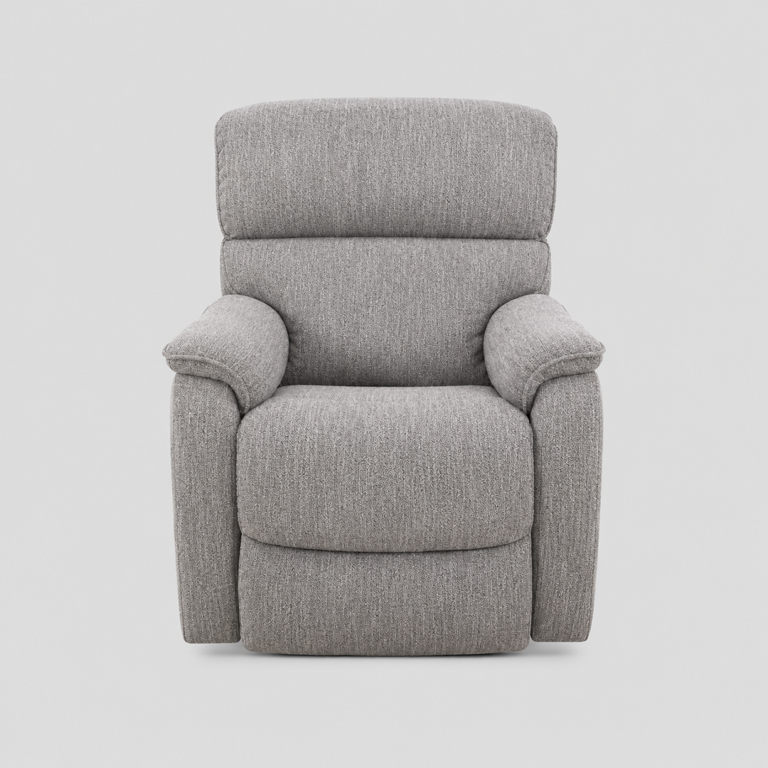 Orvexa Lift Chair in Soft Grey Fabric with Wired Remote Control &amp; High-Density Comfort Seating